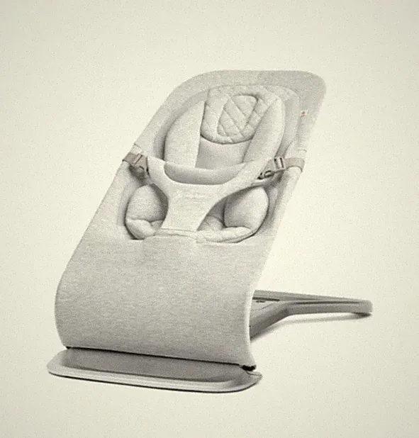 Ergobaby Evolve 3-in-1 Bouncer – Light Grey – Adjustable Baby Bouncer Seat-USED