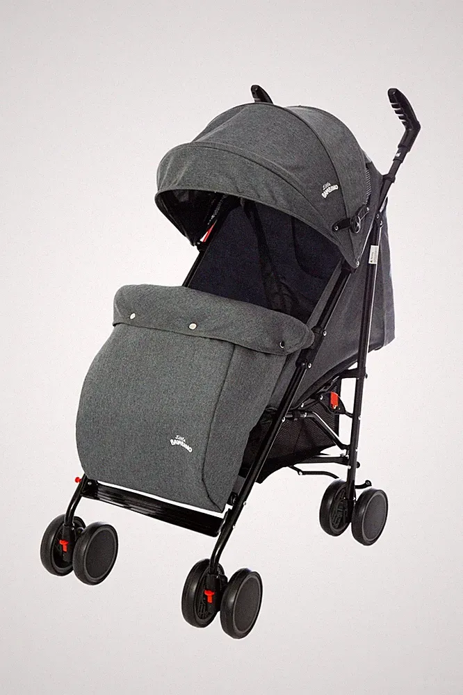Foldable Reclinable Stroller Buggy Pram with Rain Cover & Footmuff