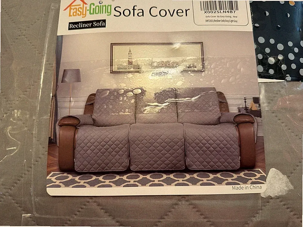New Gray Recliner Sofa Cover