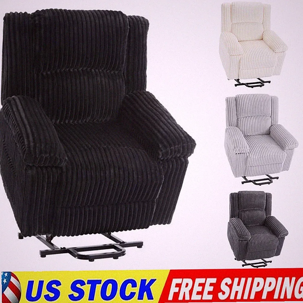 Power Lift Recliner Chair, Heat & Massage Function, Electric Stand-Up Recliner